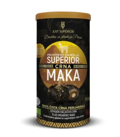 crna maka organska 150g u tamnom pakovanju