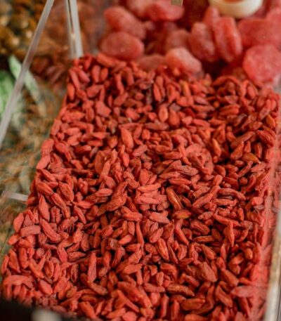 Goji (godži) bobice u boksu staklenom