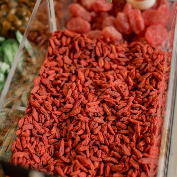 Goji (godži) bobice u boksu staklenom
