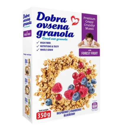 Dobra ovsena granola šumsko voće