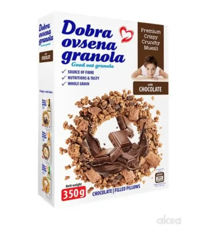 Dobra ovsena granola čokolada 350g