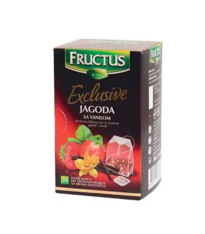 Čaj jagoda i vanila 20 kesica 44 g Fructus