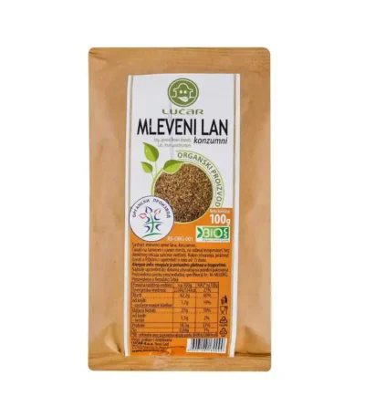 Lan mleveni organski 100 g Lucar