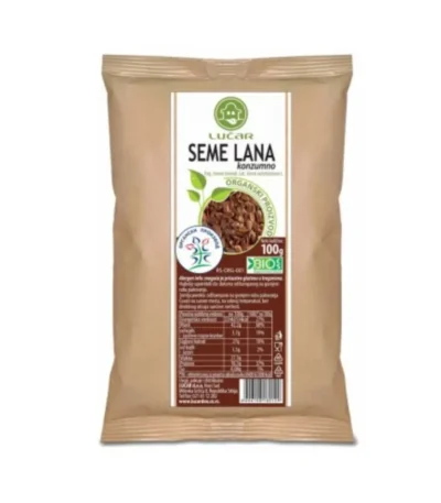 Lan seme organic 100 g Lucar