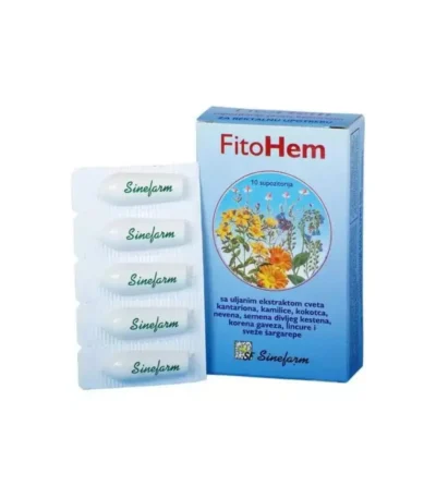 Čepići protiv hemoroida 10 kom SF