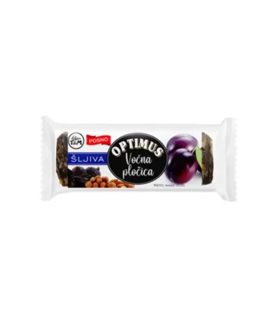 Voćna pločica šljiva 50 g Optimus