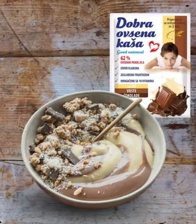 Ovsena kaša ideja za serviranje
