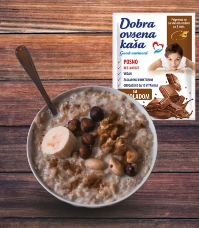 Ovsena kaša ideja za serviranje