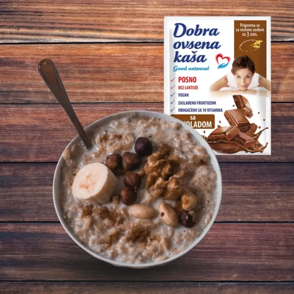 Ovsena kaša ideja za serviranje