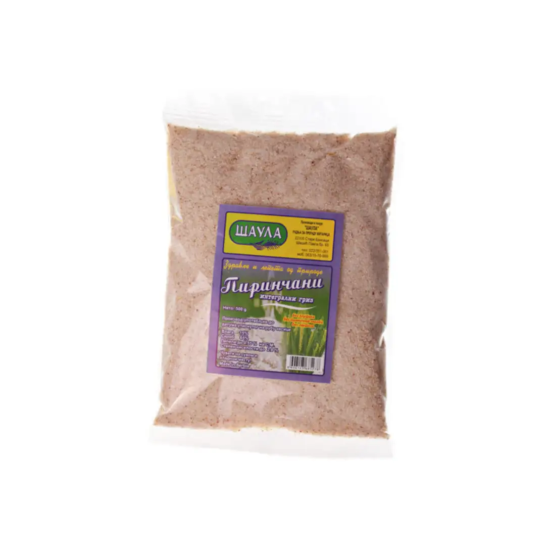 Pirinčani integralni griz 500 g Saula (bez glutena) Pirinčani integralni griz 500 g Saula (bez glutena)