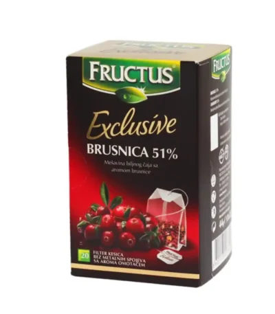 Brusnica 51% 20 kesica 44 g Fructus