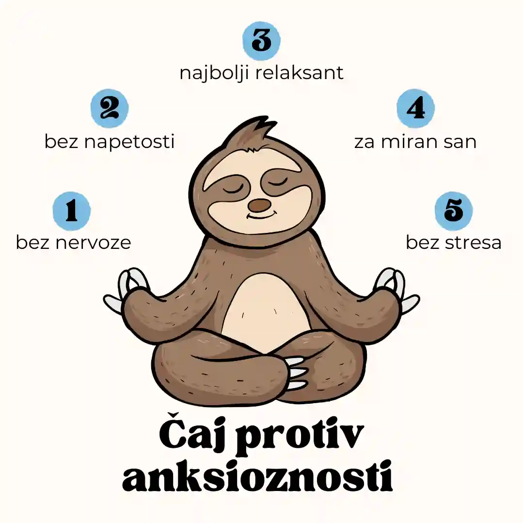 Čaj protiv anksioznosti i smanjenje kortizola 100g Bio Svet zdrava hrana