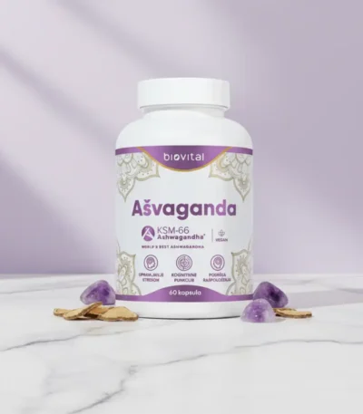 Ašvaganda Kapsule KSM-66® – Protiv Stresa – Biovital 60kom