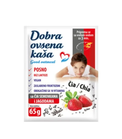 Dobra ovsena kaša chia jagoda 60g