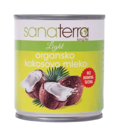 Kokosovo mleko organik 200ml – Sanatera