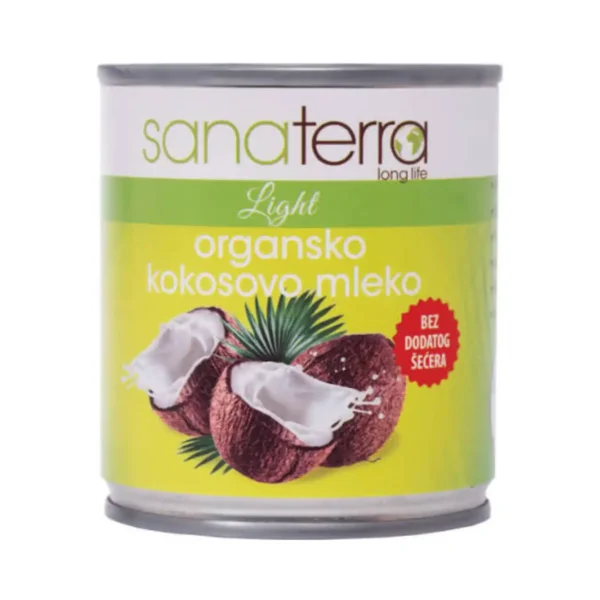 Kokosovo mleko organik 200ml – Sanatera