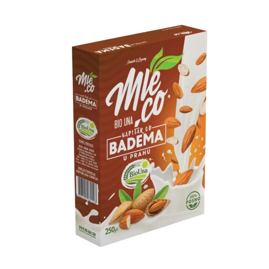Badem napitak u prahu 250g – BioUna MleCo
