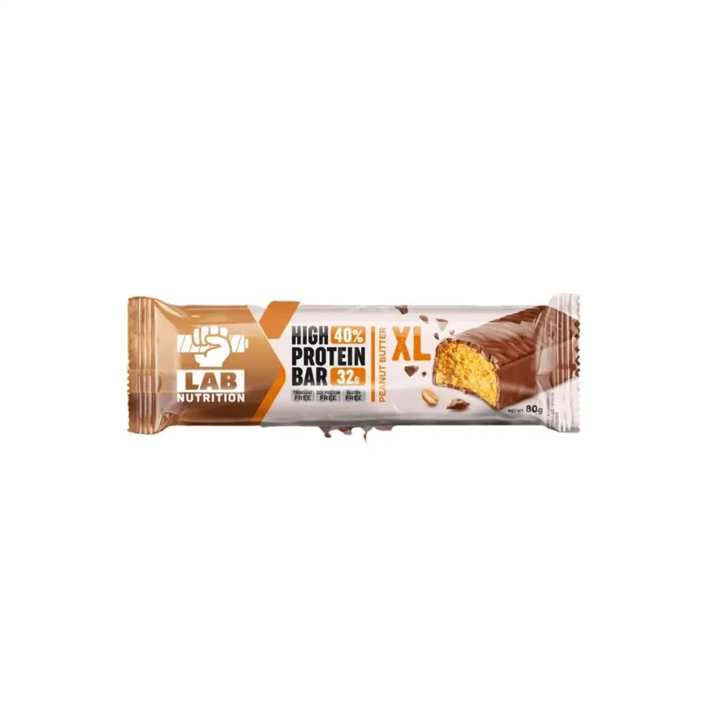 LAB Nutrition XL visoko proteinska čokolada kikiriki puter 80g