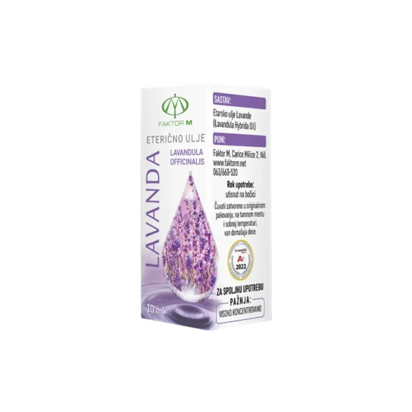 Eterično ulje Lavanda 10ml – Faktor M