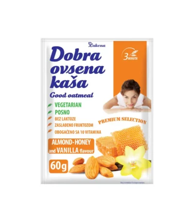 Dobra ovsena kaša badem vanila 60g